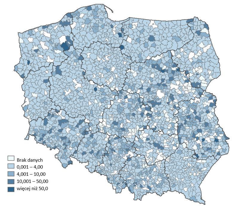 Wskaźniki pojemności demograficznej (dla ok.