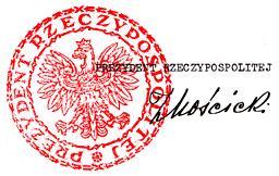 Koszalinie. honorowym członkiem naszego stowarzyszenia jest Prezydent Rzeczypospolitej, Ignacy Mościcki.