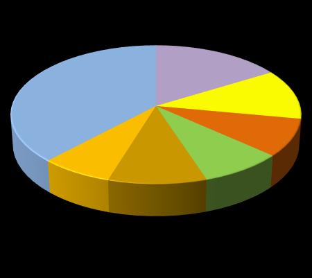 STRUKTURA CHOROBOWOŚCI HOSPITALIZOWANEJ W 2015 ROKU NAJCZĘSTSZE PRZYCZYNY HOSPITALIZACJI ŚLĄSKIE 15,7% 41,5% 10,8% 7,9% 6,8% 8,1% 9,1% 16,2% 38,0% 11,7% 8,7% 7,2% 9,8% 8,3% I00-I99 - Choroby układu