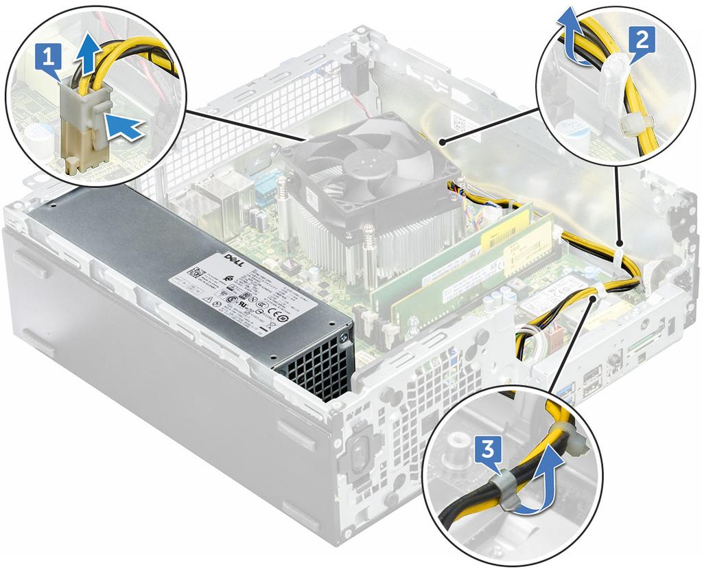 3 Zainstaluj następujące elementy: a Dysk SSD PCIe M.