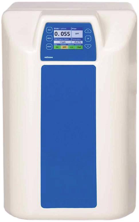 Q-FRONT EDI PURE System wody czystej do ogólnych zastosowań laboratoryjnych oraz metod analizy nieorganicznej Możliwość wyboru spośród 2 głównych konfiguracji: z EDI lub dejonizacją konwencjonalną