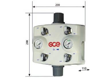 MM40 - STABILIZATOR jest reduktorem tylko drugiego etapu, w którym dostawa gazu pierwotnego jest dostarczana przez tablice rozprężające wysokiego ciśnienia (takie jak MM40, MM90 lub zbiornik ciekłego