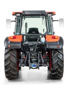 Dzięki udźwigowi 2500 kg tylny hydrauliczny TUZ w ciągnikach serii M4002 jest w stanie z łatwością podnieść nawet najcięższy osprzęt przeznaczony do traktorów tej klasy.