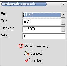Do zmiany parametrów można wykorzystać dowolny program przeznaczony do odczytu i zapisu rejestrów w sieciach MODBUS RTU.