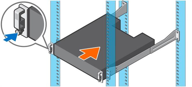UWAGA: Montaż obudowa rozszerzenia w sposób, który pozwala na rozbudowę w szafie typu rack i zapobiega przeciążeniu. 1.