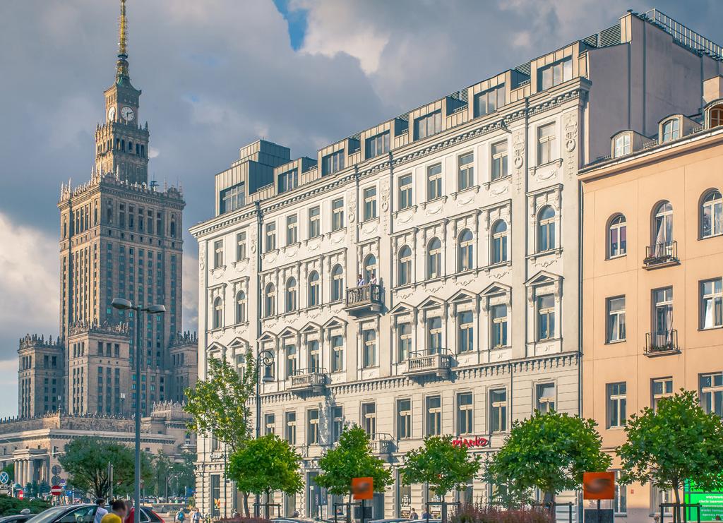 Warszawa Rynek biurowy 5,5 mln m² zasoby powierzchni biurowej 80.500 m² nowa podaż w 10 projektach 731.000 m² powierzchnia biurowa w budowie 8,5% wskaźnik pustostanów 406.