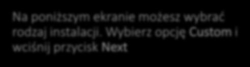 MySQL Na poniższym ekranie możesz wybrać rodzaj