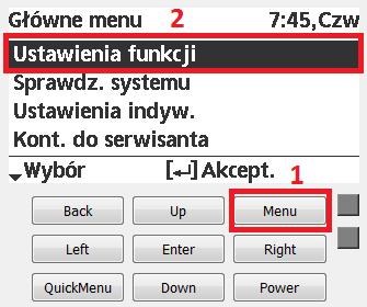 kw : b) Wybrać temperaturę zewnętrzną poniżej której grzałka będzie mogła się uruchomić