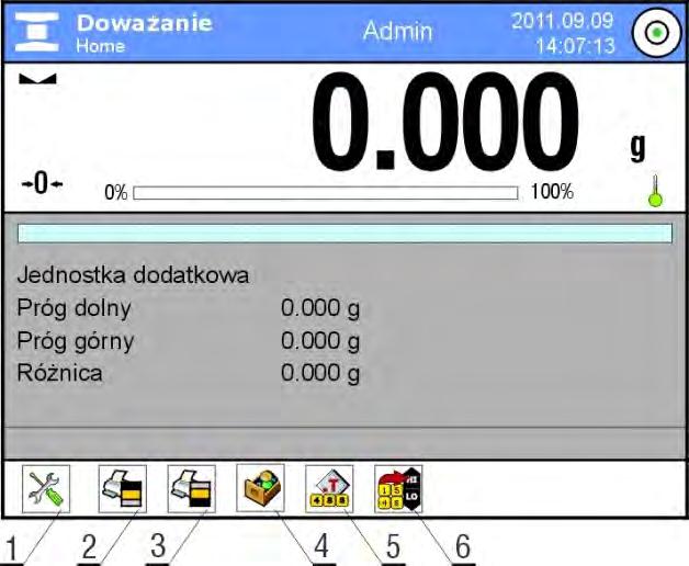 17. DOWAŻANIE < Doważanie> jest modem pracy wykorzystującym dwa progi (Dolny oraz Górny) do kontroli masy próbek.