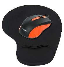 OPTiCaL WiRed MOUSE+GEL PAD 2 Buttons, One Scroll Wheel Suitable For Left and Right Hand Plug and Play Functionality Gel Mouse Pad 2 buttons and scroll 1.