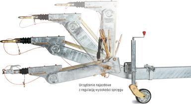 szerokości przyczepy Urządzenie najazdowe z regulacją wysokości