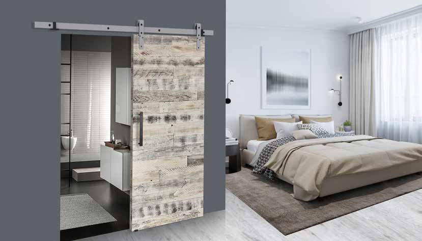 It is possible to install doors with a thickness of 42-52 mm with additional distance