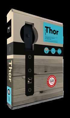 1x Wózki Thor cechuje design nawiązujący do historycznych okuć drzwi przesuwnych produkowanych przez firmę Mantion w początkach jej działalności sięgających 1920 r.