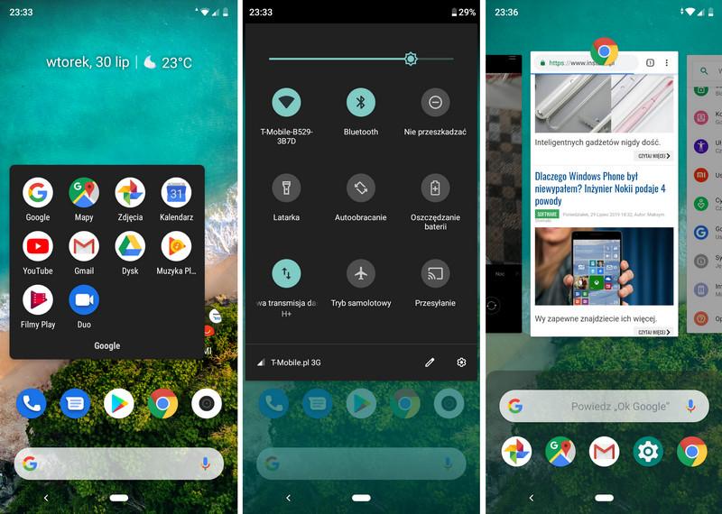 , a Xiaomi zapewnia, że telefon będzie jednym z pierwszych, które dostaną aktualizację do systemu Android Q. Otrzymujemy zatem niemal tzw. "czystego" Androida z pakietem aplikacji od Google.