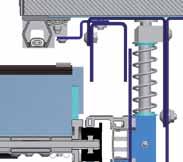 250 W / h) w lamelach i profilu zamykającym Rozwiązanie za pomocą jednej bramy mroźniczej Aktywny mechanizm szyn prowadzących EFA-AFM zapewnia niemal hermetyczne uszczelnienie bramy.