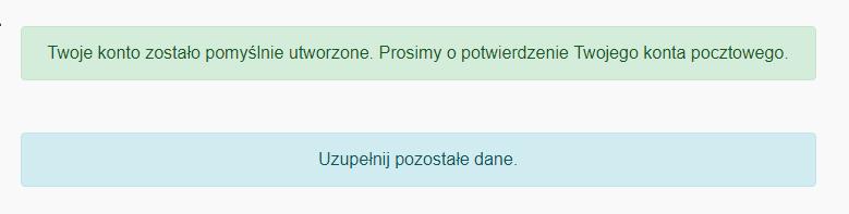 Na podany adres email zostanie wysłany link aktywacyjny, kliknij go aby potwierdzić konto pocztowe.