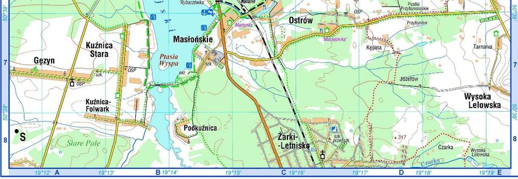 Zadanie: 006 Podczas wakacyjnej wycieczki po Wyżynie Krakowsko-Częstochowskiej dwie grupy uczniów obserwowały górowanie Słońca.
