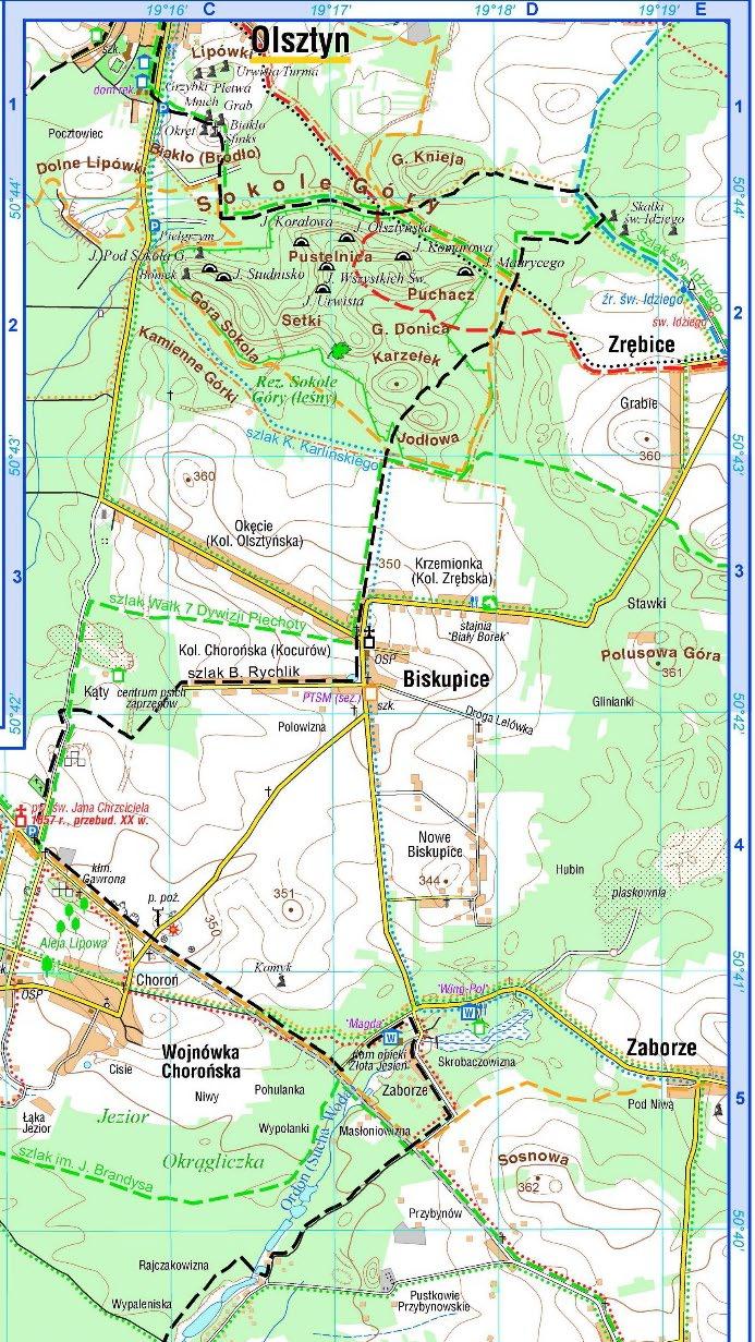 Zadanie: 009 Przedstaw trzy przyrodnicze różnice między wzniesieniem Karzełek (D2) a wzniesieniem Sosnowa (D5).