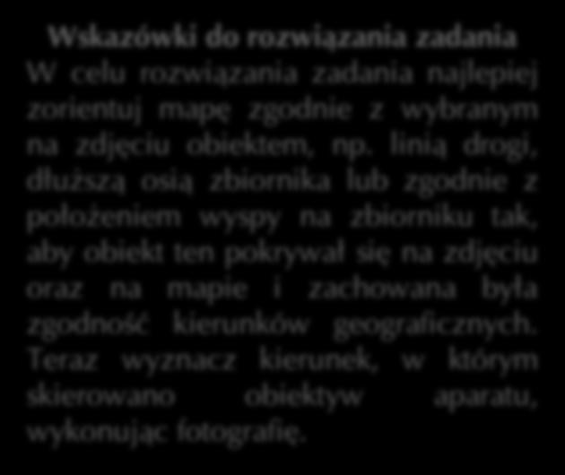 Zadanie: 003 Na zdjęciu lotniczym przedstawiono okolice Zalewu Porajskiego. Zaznacz poprawną odpowiedź. Zdjęcie wykonano, ustawiając obiektyw aparatu fotograficznego w kierunku A. północnym. B.