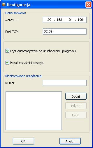 Dane otrzymywane z usługi można ograniczyć przez zastosowanie filtru, który blokuje wyświetlanie informacji dotyczących urządzeń o numerach nie znajdujących się na liście.