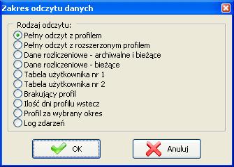 Na liście interfejsów/modułów będą widoczne jedynie te interfejsy/moduły, dla których w ustawieniach konfiguracji Nazwa komputera odpowiada rzeczywistej nazwie komputera, na którym odczyt ten ma