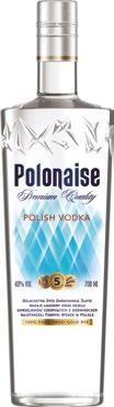 NAPOJE PIW0 WINO GIN / RUM / LIKIER WHISKY / BRANDY WÓDKA / KOLOROWA WÓDKA / CZYSTA 16,25 Z VAT 19,99 POLONAISE