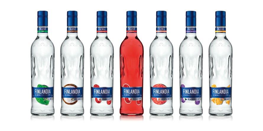 TAM, GDZIE SŁOŃCE NIE ZACHODZI POWSTAJE WÓDKA NIEZWYCZAJNA Finlandia Vodka Classic 0,5 l, 40% alk. Finlandia Vodka Classic 0,7 l, 40% alk.
