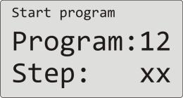 pośrednictwem linii komunikacyjnej. Start programu za pomocą przycisków Najczęściej używanym sposobem jest start programu regulatora za pomocą przycisków.
