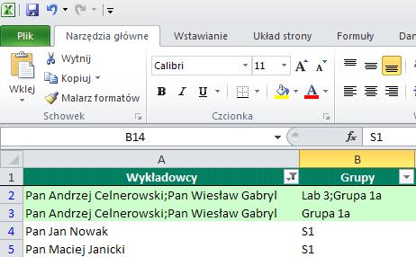 występował w wersji csv, podczas eksportu czasami kolumny ulegały przesunięciu.