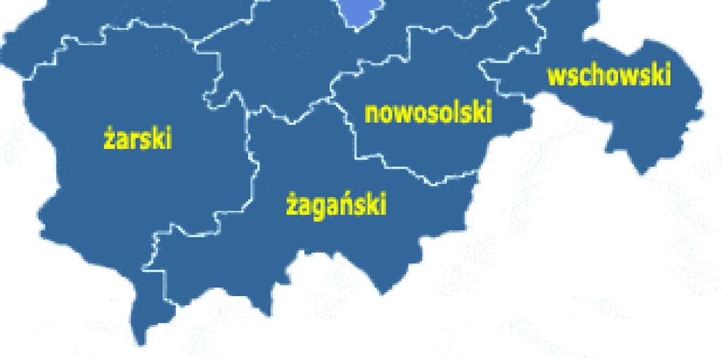 oraz wschodnią cześć Pojezierza Myśliborskiego.