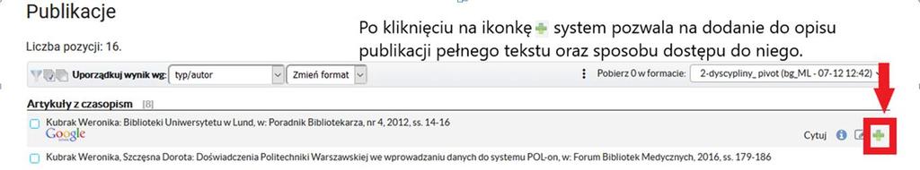 Zaimportowane publikacje otrzymują specjalny status, który wymaga akceptacji redaktora wydziałowego w celu ich upublicznienia