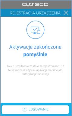 potwierdzenie poprawnie wykonanej aktywacji