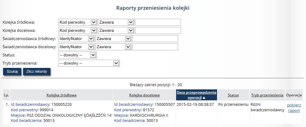 Przy pomocy opcji Dalej można przejść do kolejnego okna, jakim jest Dodawanie kolejek Podsumowanie, gdzie operator systemu musi zatwierdzić proces importu. 8.2.