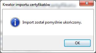 pl/ap-kolce/ zostanie wyświetlone okno wyboru certyfikatu, gdzie wyświetli się pobrany wcześniej przez operatora certyfikat/certyfikaty. Ważne!