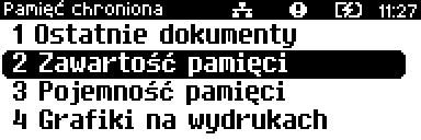 2 Klawiszami i należy wybrać liczbę dokumentów (od do 9), następnie zatwierdzić klawiszem. Po zatwierdzeniu urządzenie wydrukuje zadeklarowaną liczbę dokumentów.