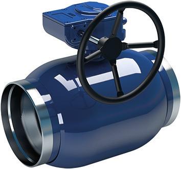 Steel ball valves, reduced bore with gears DN 100 800, wspaw./wspaw.