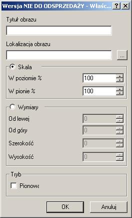 W raportach obliczeń możesz również wstawiać dowolne obrazy. Wejdź do właściwości obrazu i skonfiguruj jego właściwości jak poniżej: Wprowadź nazwę dla obrazu, który chcesz wstawić.