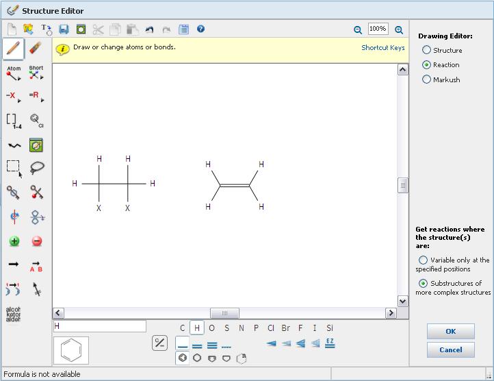 Explore Reactions Narysuj wzory substratów (reactant, reagent) i produktów (product) reakcji Nie