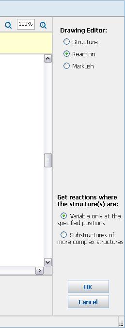 Explore Reactions Po narysowaniu reakcji wybierz: Variable only at the specified positions, jeżeli szukasz schematów reakcji chemicznych, w których zmienne we wzorach strukturalnych są dozwolone