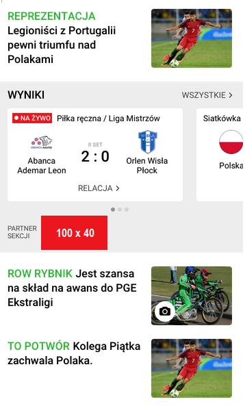 mobile, składający się z logo klienta.