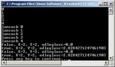 public class Tablice public static void main(string args[]) final int N=5; int liczby [] = new int [N]; for (int i=0; i<liczby.length; i++) liczby[i]= i; System.out.