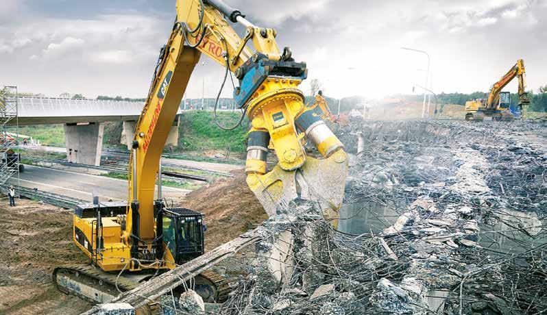 32 HYDRAULICZNY OSPRZĘT EPIROC Nożyce tnąco-kruszące CC i BP Nożyce wielofunkcyjne CC - EPIROC zapewniają skuteczne i wydajne wyburzanie.