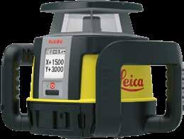 34 LEICA RUGBY CLA - Niwelator laserowy Właściwy wybór do realizacji każdego zadania na placu budowy - Wyjątkowa zdolność dostosowania niwelatora do różnych zastosowań jest osiągana dzięki