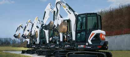 BOBCAT E27z BOBCAT E27 BOBCAT E34 BOBCAT E35z Masa maszyny kabiną 2705 [kg] 2675 [kg] 3370 [kg] 3550 [kg] Silnik KUBOTA Diesel KUBOTA Diesel KUBOTA Diesel KUBOTA Diesel Moc silnika 15.