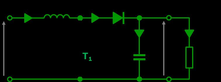 Fazy pracy przetwornicy boost: a) faza gromadzenia energii, b) faza przekazywania zgromadzonej energii do obciążenia Przebiegi prądów oraz napięć w przetwornicy boost przedstawiono na rys.1.3.4.