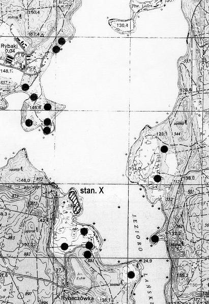 PLANSZA 151 Ryc. 1. Położenie stanowiska X w Ząbiu. Fig. 1. Location of Site X in Ząbie. Ryc. 2.