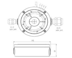 pierścienia montażowego 130mm Uszczelniona IP65 75,00 PLN 136 DBU-34 137 DBU-24W 