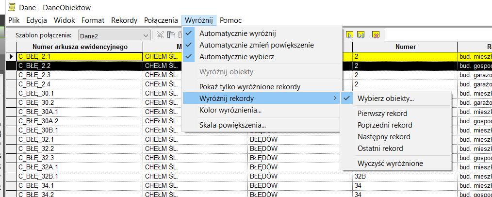 Rys. 10. Okno tabeli opisowej w programie AutoCAD Civil Fig. 10. A window descriptive table in the program AutoCAD Civil. 6. Dalsza praca będzie identyczna jak w rozdziale 3.1. pkt. 2-8.