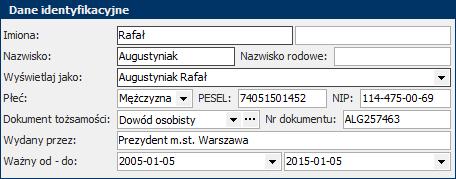 Krok 2: Dane osobowe pracownika W tym ćwiczeniu Krok 1: Struktura organizacyjna (działy) Krok 2: Dane osobowe pracownika Krok 3: Kartoteki kadrowe W tym kroku: Wprowadzimy dane zatrudnianego właśnie