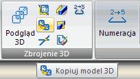 Kopiuj model 3D Znaczne przyspieszenie działania polecenia kopiowania zbrojenia.